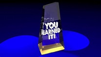 You Earned It Award Trophy Recognition Appreciation 3 D Animation ...