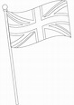 Bandeira do Reino da Grã-Bretanha para colorir, imprimir e desenhar ...
