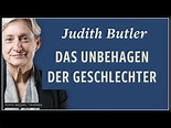 Judith Butler · Unbehagen der Geschlechter | 1990 - YouTube
