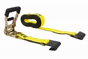 2" x 30' Ratchet Strap with Flat Hook, 4000 lbs WLL