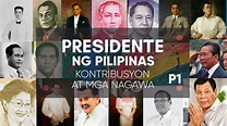 Mga Pangulo ng Pilipinas: Kontribusyon At Mga Nagawa (Unang Bahagi ...