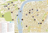 Prague sightseeing map - Prague map sightseeing (Bohemia - Czechia)