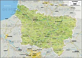 Carte de la Picardie - Découvrir la régions, départements, villes ...