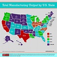INFOGRAPHIC: Total Manufacturing Output by State (U.S.A)