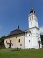 Brezno / Bries, Ev. Pfarrkirche, erbaut in klassizistischer Bauweise in ...