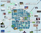 Detailed tourist map of Beijing city. Beijing city detailed tourist map ...