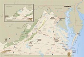 Large Detailed Administrative Map Of Virginia State W - vrogue.co
