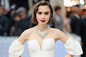 Lily Collins 2023 Met Gala Gown by Vera Wang Says 'Karl'