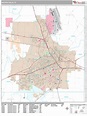 Wichita Falls Texas Wall Map (Premium Style) by MarketMAPS