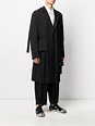 Yohji Yamamoto Abrigo Con Botones y Tira Colgante - Farfetch