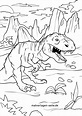 Malvorlage Tyrannosaurus Rex | Dinosaurier - Kostenlose Ausmalbilder