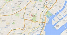 La torre de tokio mapa - Mapa de la torre de Tokio (Kantō - Japón)