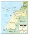 Sahara occidental - relief • Carte • PopulationData.net