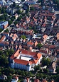 Luftaufnahme Ettlingen - Burganlage des Schloss Ettlingen im ...