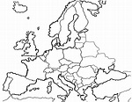 Desenhos de Mapa da Europa 5 para Colorir e Imprimir - ColorirOnline.Com