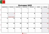 Calendário Outubro 2021 Portugal - Feriados E Datas Comemorativas