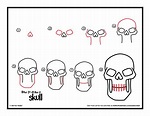 How To Draw A Skull - Art For Kids Hub - | Easy halloween drawings ...
