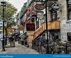 Saint-Denis Street Montreal Editorial Stock Image - Image of officially ...