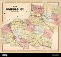 Map of Oswego County, New York 1867 Stock Photo - Alamy