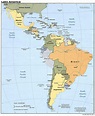 Online Maps: Latin America political map