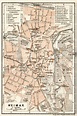 Old map of Weimar in 1906. Buy vintage map replica poster print or ...