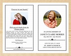 8 Page Elegant Funeral Program Template – Funeral Templates
