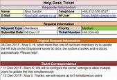 Help Desk Ticket Template - Free Project Management Templates