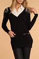 6126 by Lindsay Lohan Sweater With Metal Accents In Black - Beyond the ...