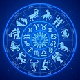 círculo de signos do zodíaco da astrologia. ilustrações vetoriais ...