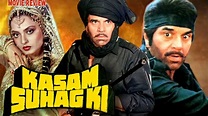 Kasam Suhag Ki 1989 Hindi Action Movie Review | Dharmendra | Rekha ...