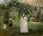 B.Morisot, Die Schmetterlingsjagd - Berthe Morisot als Kunstdruck oder ...