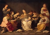 Education of the Virgin - Guido Reni | Endless Paintings
