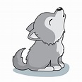 dibujos animados de lobo dibujos animados lindo aislado 3545314 Vector ...