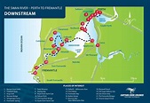 Swan River Colony Map : Paddling in Perth:Swan River, lower reaches ...