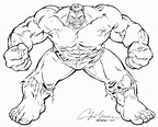 Hulk para Colorir e Imprimir - Muito Fácil - Colorir e Pintar