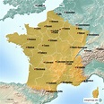 karte frankreich mit städten Map france maps frankreich karte regionen ...