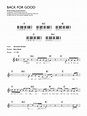 Back For Good Sheet Music | Take That | Piano Chords/Lyrics