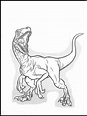 Blue Raptor Jurassic World Blue Coloring Pages - Fun Coloring Page