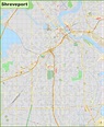 Large detailed map of Shreveport - Ontheworldmap.com