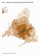 Padrón continuo 2006. Distritos de la Comunidad de Madrid por densidad ...