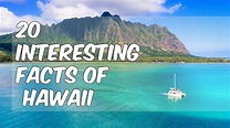 20 Interesting Facts of HAWAII - YouTube
