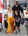Kourtney Kardashian wears yellow pants while with her kids | Daily Mail ...