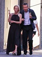 Gillian Anderson and Peter Morgan at a romantic dinner in Portofino ...