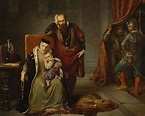 Catherine Jagiellon with her son Sigismund in prison by Józef Simmler ...