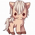 Kawaii Horse | Horse cartoon, Cute animal drawings, Cute horses