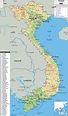Physical Map of Vietnam - Ezilon Map