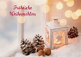 Weihnachtskarte Fröhliche Weihnachten (6 Stück) Grußkarte mit Kuvert