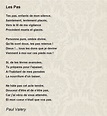 Les Pas Poem by Paul Valery - Poem Hunter