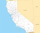 Large Detailed Administrative Map Of California State - vrogue.co