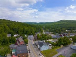 Ashland Aerial View, New Hampshire, USA Stock Photo - Image of lakes ...